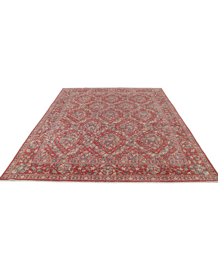 Ziegler 7' 11" X 9' 10" Hand Knotted Wool Rug 7' 11" X 9' 10" (241 X 300) / Red / Wool