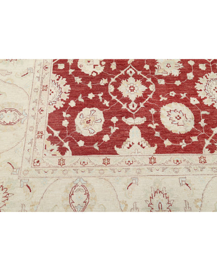 Ziegler 9' 11" X 13' 8" Hand Knotted Wool Rug 9' 11" X 13' 8" (302 X 417) / Red / Wool