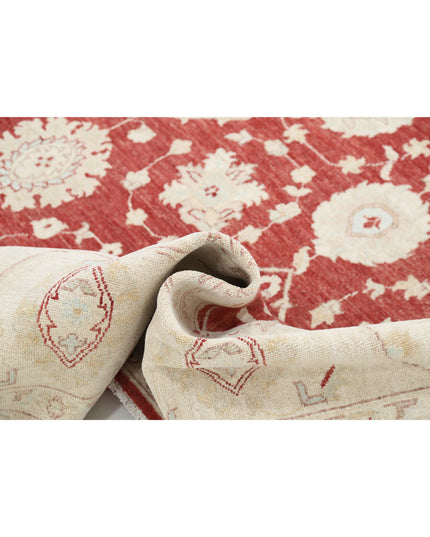 Ziegler 9' 11" X 13' 8" Hand Knotted Wool Rug 9' 11" X 13' 8" (302 X 417) / Red / Wool