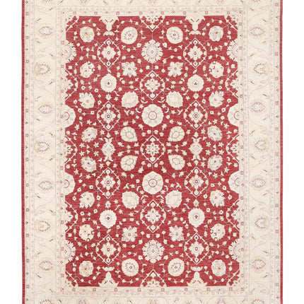 Ziegler 9' 11" X 13' 8" Hand Knotted Wool Rug 9' 11" X 13' 8" (302 X 417) / Red / Wool