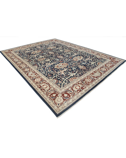 Ziegler 9' 0" X 11' 6" Hand Knotted Wool Rug 9' 0" X 11' 6" (274 X 351) / Blue / Wool