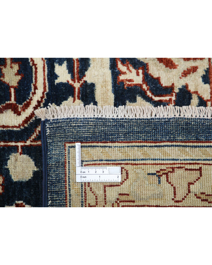 Ziegler 9' 0" X 11' 6" Hand Knotted Wool Rug 9' 0" X 11' 6" (274 X 351) / Blue / Wool