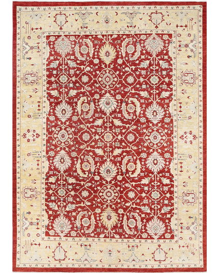Ziegler 7' 9" X 10' 10" Hand Knotted Wool Rug 7' 9" X 10' 10" (236 X 330) / Red / Wool