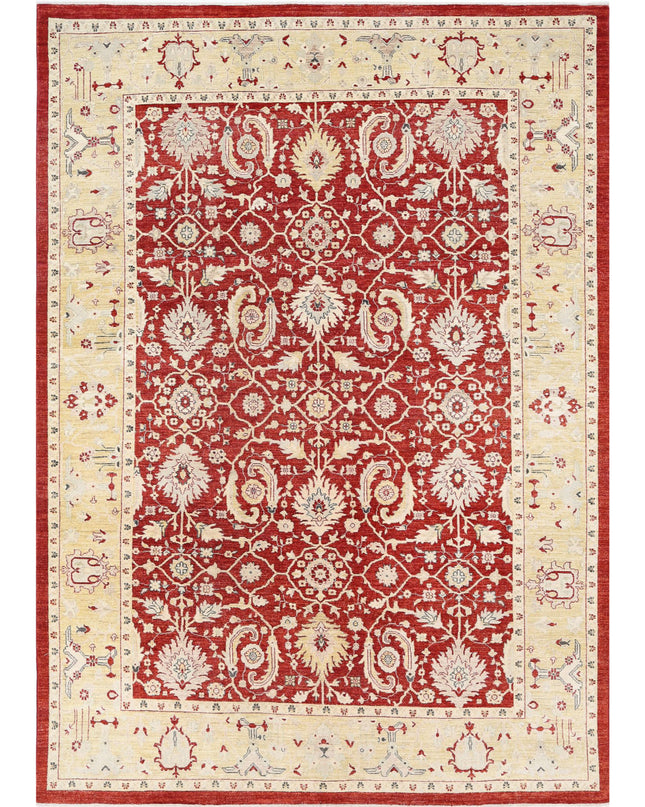 Ziegler 7' 9" X 10' 10" Hand Knotted Wool Rug 7' 9" X 10' 10" (236 X 330) / Red / Wool