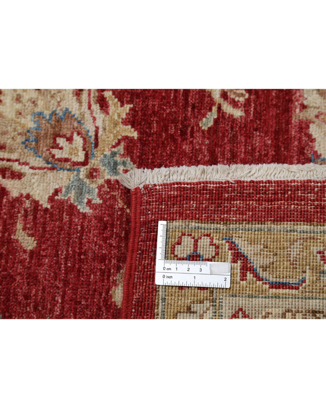 Ziegler 8' 3" X 11' 9" Hand Knotted Wool Rug 8' 3" X 11' 9" (251 X 358) / Red / Wool