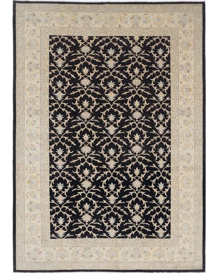 Ziegler 7' 9" X 10' 9" Hand Knotted Wool Rug 7' 9" X 10' 9" (236 X 328) / Black / Wool