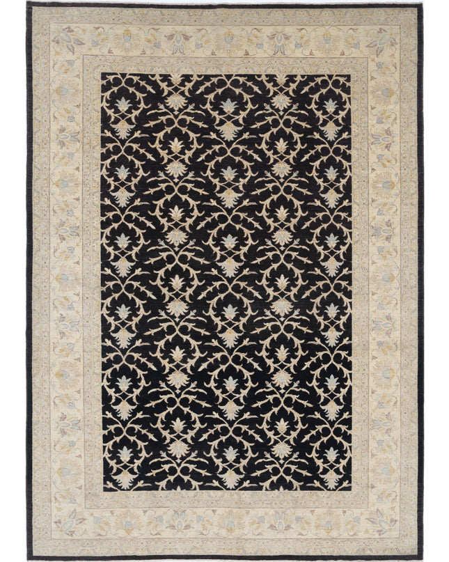 Ziegler 7' 9" X 10' 9" Hand Knotted Wool Rug 7' 9" X 10' 9" (236 X 328) / Black / Wool