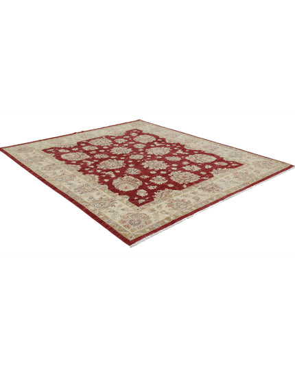 Ziegler 7' 11" X 9' 1" Hand Knotted Wool Rug 7' 11" X 9' 1" (241 X 277) / Red / Wool