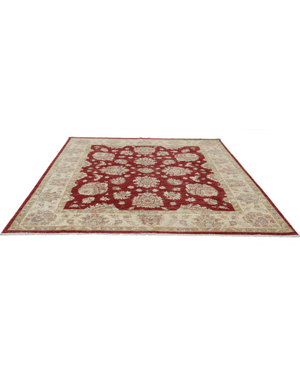 Ziegler 7' 11" X 9' 1" Hand Knotted Wool Rug 7' 11" X 9' 1" (241 X 277) / Red / Wool