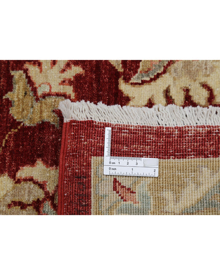 Ziegler 7' 11" X 9' 1" Hand Knotted Wool Rug 7' 11" X 9' 1" (241 X 277) / Red / Wool