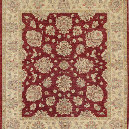 Ziegler 7' 11" X 9' 1" Hand Knotted Wool Rug 7' 11" X 9' 1" (241 X 277) / Red / Wool