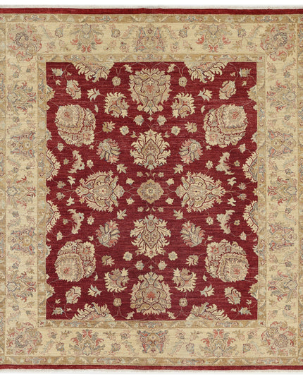 Ziegler 7' 11" X 9' 1" Hand Knotted Wool Rug 7' 11" X 9' 1" (241 X 277) / Red / Wool
