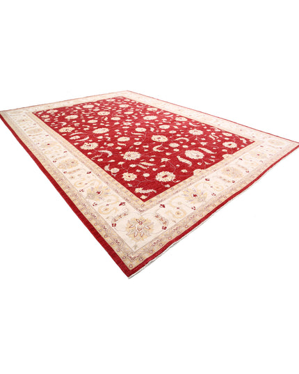 Ziegler 12' 3" X 17' 1" Hand Knotted Wool Rug 12' 3" X 17' 1" (373 X 521) / Red / Wool