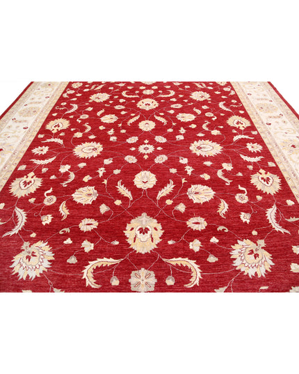 Ziegler 12' 3" X 17' 1" Hand Knotted Wool Rug 12' 3" X 17' 1" (373 X 521) / Red / Wool