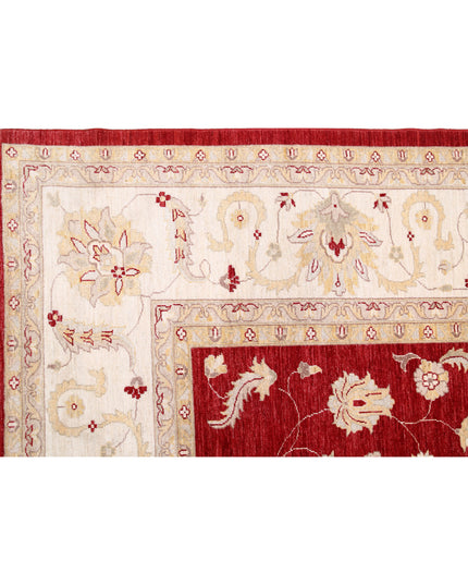 Ziegler 12' 3" X 17' 1" Hand Knotted Wool Rug 12' 3" X 17' 1" (373 X 521) / Red / Wool