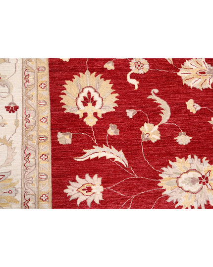 Ziegler 12' 3" X 17' 1" Hand Knotted Wool Rug 12' 3" X 17' 1" (373 X 521) / Red / Wool