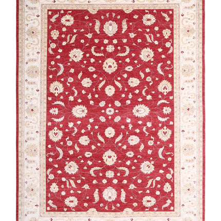 Ziegler 12' 3" X 17' 1" Hand Knotted Wool Rug 12' 3" X 17' 1" (373 X 521) / Red / Wool