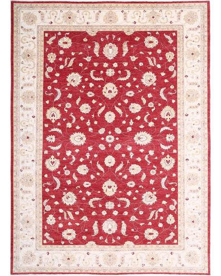 Ziegler 12' 3" X 17' 1" Hand Knotted Wool Rug 12' 3" X 17' 1" (373 X 521) / Red / Wool