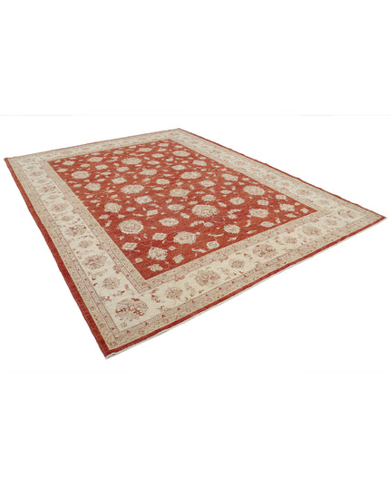 Ziegler 8' 10" X 11' 5" Hand Knotted Wool Rug 8' 10" X 11' 5" (269 X 348) / Red / Wool