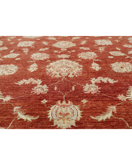 Ziegler 8' 10" X 11' 5" Hand Knotted Wool Rug 8' 10" X 11' 5" (269 X 348) / Red / Wool