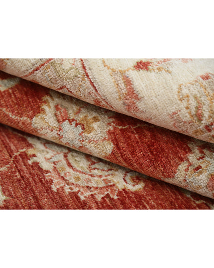 Ziegler 8' 10" X 11' 5" Hand Knotted Wool Rug 8' 10" X 11' 5" (269 X 348) / Red / Wool