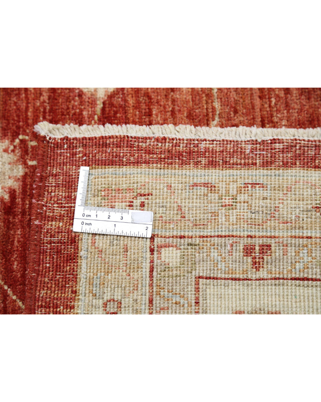 Ziegler 8' 10" X 11' 5" Hand Knotted Wool Rug 8' 10" X 11' 5" (269 X 348) / Red / Wool