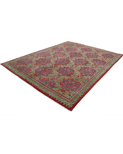 Ziegler 7' 10" X 9' 9" Hand Knotted Wool Rug 7' 10" X 9' 9" (239 X 297) / Red / Wool