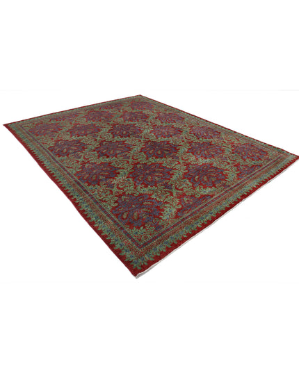 Ziegler 7' 10" X 9' 9" Hand Knotted Wool Rug 7' 10" X 9' 9" (239 X 297) / Red / Wool
