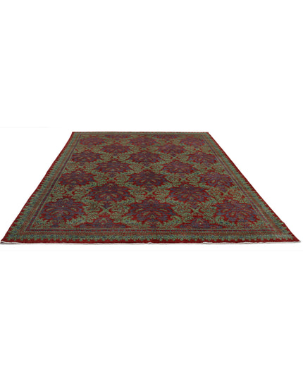 Ziegler 7' 10" X 9' 9" Hand Knotted Wool Rug 7' 10" X 9' 9" (239 X 297) / Red / Wool