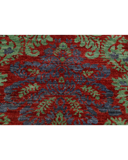 Ziegler 7' 10" X 9' 9" Hand Knotted Wool Rug 7' 10" X 9' 9" (239 X 297) / Red / Wool