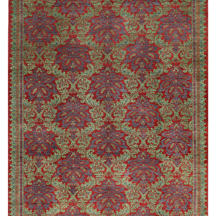 Ziegler 7' 10" X 9' 9" Hand Knotted Wool Rug 7' 10" X 9' 9" (239 X 297) / Red / Wool