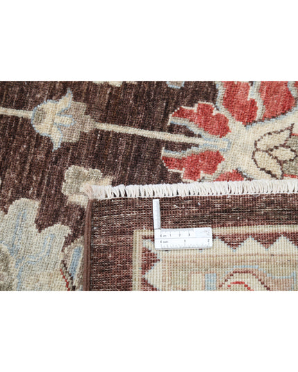 Ziegler 11' 8" X 14' 11" Hand Knotted Wool Rug 11' 8" X 14' 11" (356 X 455) / Brown / Wool
