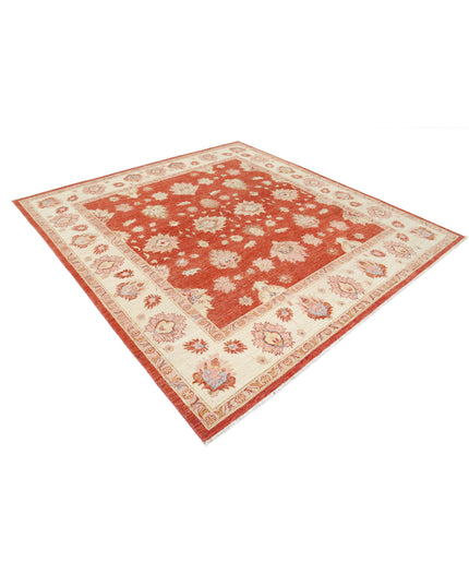 Ziegler 7' 9" X 8' 2" Hand Knotted Wool Rug 7' 9" X 8' 2" (236 X 249) / Red / Wool