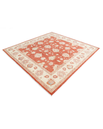 Ziegler 7' 9" X 8' 2" Hand Knotted Wool Rug 7' 9" X 8' 2" (236 X 249) / Red / Wool