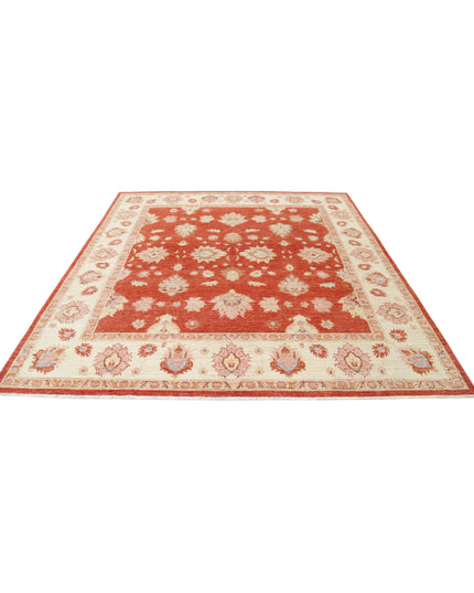 Ziegler 7' 9" X 8' 2" Hand Knotted Wool Rug 7' 9" X 8' 2" (236 X 249) / Red / Wool