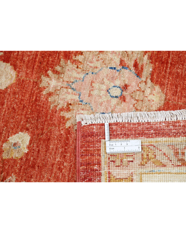 Ziegler 7' 9" X 8' 2" Hand Knotted Wool Rug 7' 9" X 8' 2" (236 X 249) / Red / Wool