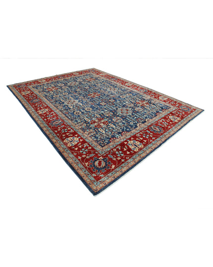 Ziegler 9' 1" X 12' 2" Hand Knotted Wool Rug 9' 1" X 12' 2" (277 X 371) / Blue / Wool