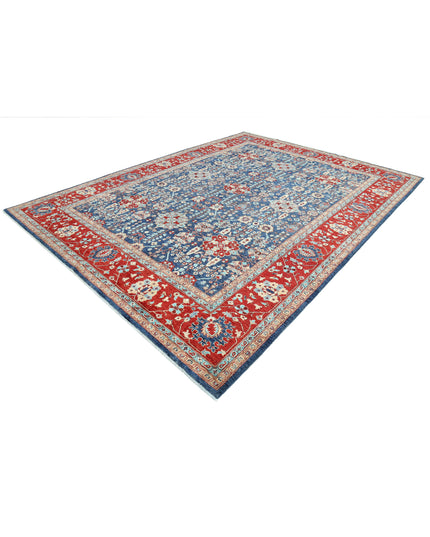 Ziegler 9' 1" X 12' 2" Hand Knotted Wool Rug 9' 1" X 12' 2" (277 X 371) / Blue / Wool