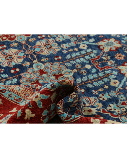 Ziegler 9' 1" X 12' 2" Hand Knotted Wool Rug 9' 1" X 12' 2" (277 X 371) / Blue / Wool