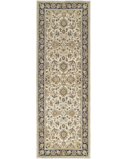 Ziegler 4' 0" X 11' 6" Hand Knotted Wool Rug 4' 0" X 11' 6" (122 X 351) / Ivory / Wool