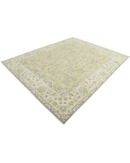 Ziegler 7' 9" X 9' 9" Hand Knotted Wool Rug 7' 9" X 9' 9" (236 X 297) / Green / Wool