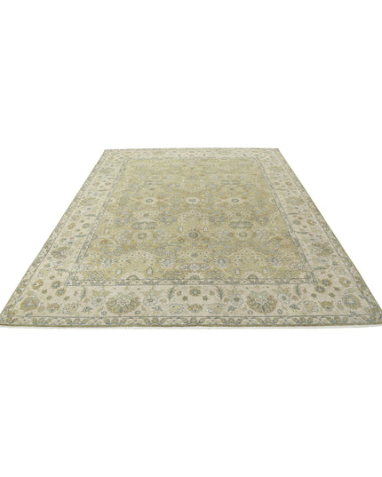 Ziegler 7' 9" X 9' 9" Hand Knotted Wool Rug 7' 9" X 9' 9" (236 X 297) / Green / Wool