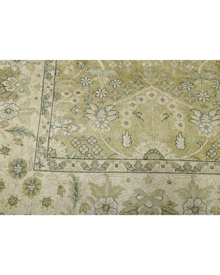 Ziegler 7' 9" X 9' 9" Hand Knotted Wool Rug 7' 9" X 9' 9" (236 X 297) / Green / Wool