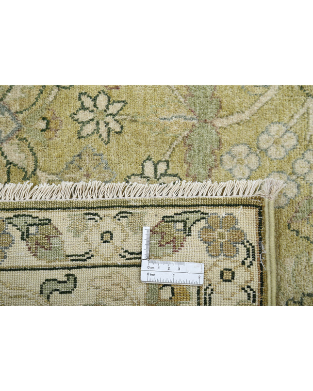Ziegler 7' 9" X 9' 9" Hand Knotted Wool Rug 7' 9" X 9' 9" (236 X 297) / Green / Wool