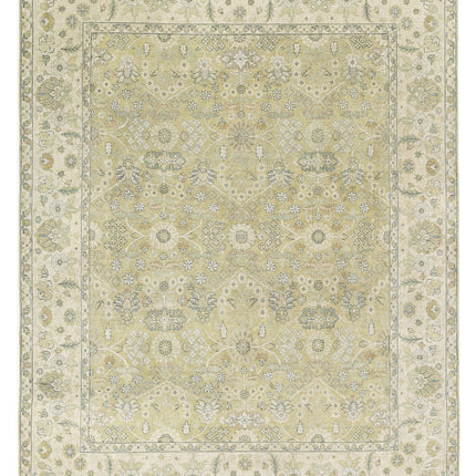 Ziegler 7' 9" X 9' 9" Hand Knotted Wool Rug 7' 9" X 9' 9" (236 X 297) / Green / Wool
