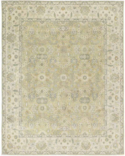 Ziegler 7' 9" X 9' 9" Hand Knotted Wool Rug 7' 9" X 9' 9" (236 X 297) / Green / Wool