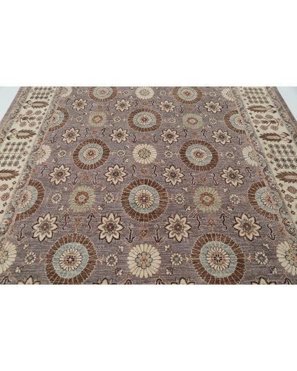 Ziegler 7' 9" X 10' 9" Hand Knotted Wool Rug 7' 9" X 10' 9" (236 X 328) / Grey / Wool