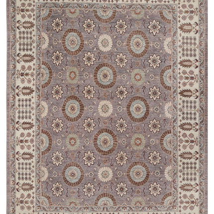 Ziegler 7' 9" X 10' 9" Hand Knotted Wool Rug 7' 9" X 10' 9" (236 X 328) / Grey / Wool