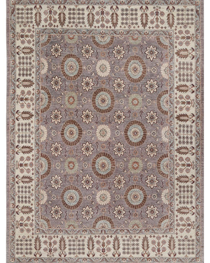 Ziegler 7' 9" X 10' 9" Hand Knotted Wool Rug 7' 9" X 10' 9" (236 X 328) / Grey / Wool