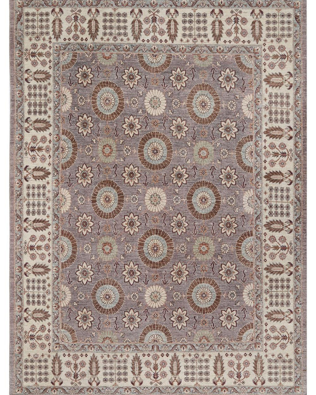 Ziegler 7' 9" X 10' 9" Hand Knotted Wool Rug 7' 9" X 10' 9" (236 X 328) / Grey / Wool